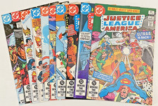 DC Comics JUSTICE LEAGUE OF AMERICA (VOL 1) 10 BOOK LOT # 201-211 F/VF 1982
