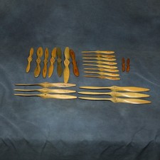 VTG Top Flite Tornado More Wooden RC Airplane Propellers Props - Lot of 23 NOS