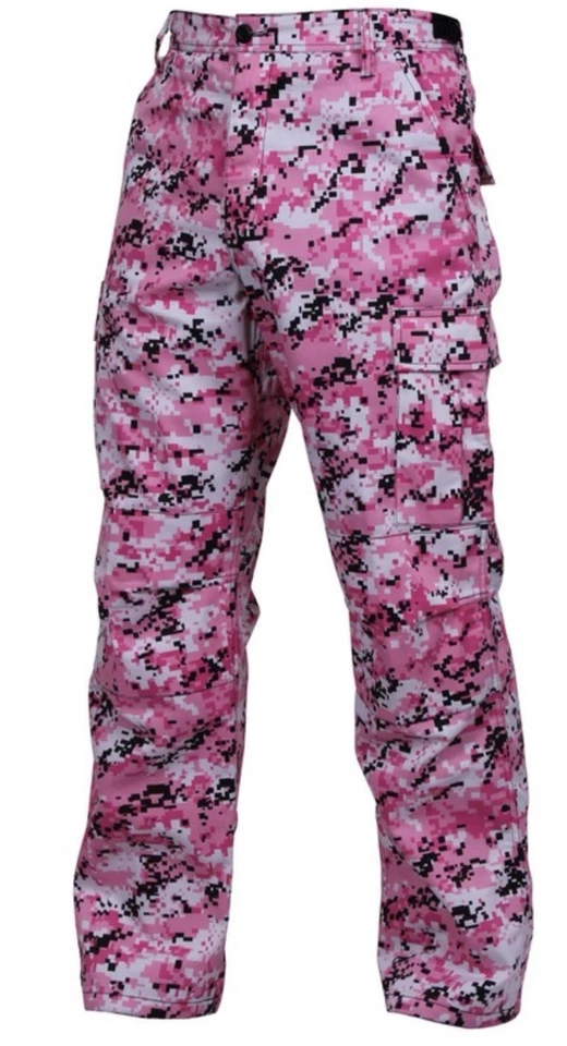 Брюки тактические Rothco BDU - розовый цифровой камуфляж - большая боевая форма - Изображение 3 из 4