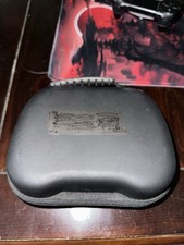 Black Hard Shell Padded Carrying Case with Partitions and Mesh Pocket