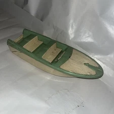 Vintage 1963 Tonka Green Clipper Boat No. 2140 Outdoor Living Set
