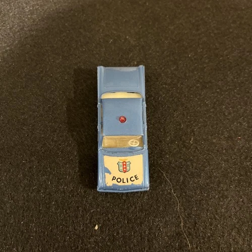 Vintage Matchbox Lesney No.55 Ford Fairlane Police Car Blue Pre-owned Condition