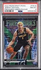 2022-23 PANINI PRIZM DRAFT PICKS FIREWORKS #FWJS JEREMY SOCHAN 6/25 PSA 8