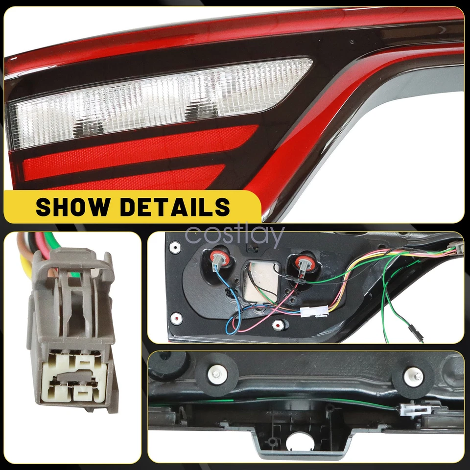 68453659AA Tail Light Fits 2014-2022 Dodge Durango Liftgate Lamp w/ Camera Hole - Image 3 of 4