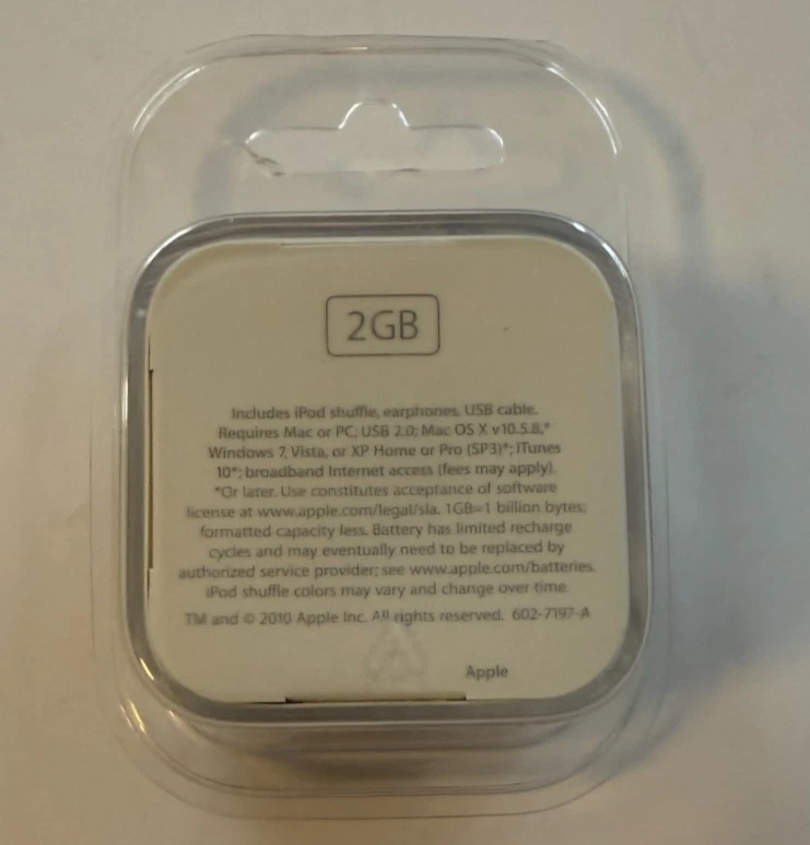 Apple iPod shuffle 4th Generation 2GB Model A1373 BRAND NEW NIB - Image 4 of 4