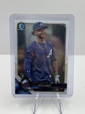 Ozzie Albies RC Variation 2018 Bowman Chrome #92 Atlanta Braves