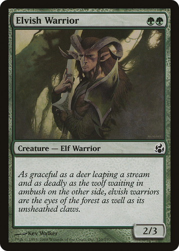 Elvish Warrior 120 Common Morningtide Magic: The Gathering