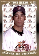 2018 Salem-Keizer Volcanoes 20 Years of Success #31 Travis Ishikawa NM RARE Card