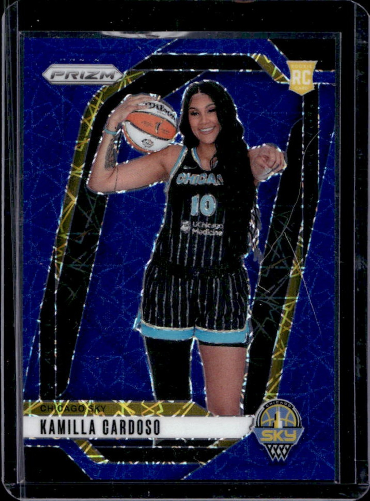 2024 Panini WNBA Prizm Kamilla Cardoso RC Blue Velocity #149 Sky