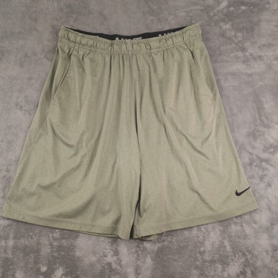 Nike Men's Dri-FIT Olive Training Shorts Sz XL-TALL