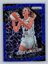 2025 Panini Prizm WNBA #102 Karlie Samuelson Blue Velocity Prizms