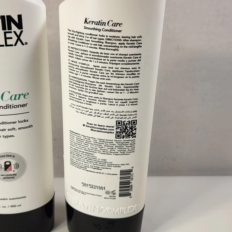 Keratin Complex Keratin Care Smoothing Conditioner (2 Pk) of 13.5oz. bottles. - Image 3 of 4