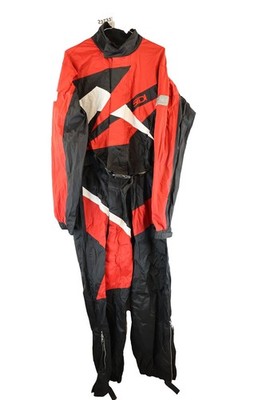 SIDI Schwarz Einteiler Motorrad Regenanzug Gr. XS Herren 3M Scotchlite 023733