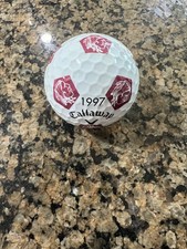 LOGO PELOTA DE GOLF - CUSCOWILLA ON LAKE OCONEE 1997 - LOGOTIPO INDIO - TRUVIS - ¡¡NUEVO!!️