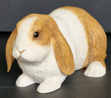 Sherratt & Simpson Rabbit 20cm Vintage Model 55209 Brown White Resin Figurine