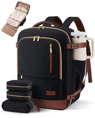 40L Travel Backpack for Women Men with Garment Bag, Airline Approved Carry on...