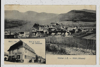 VILLE (67) WEILER Hôtel Dontenville Hotel zur Post