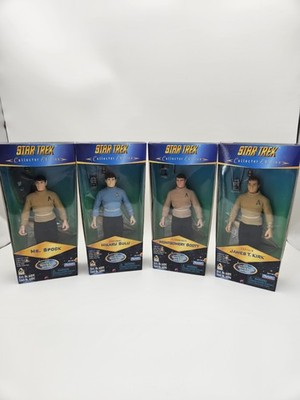 Star Trek Collector Edition Captain T Kirk Mr Spock,, Sulu Scott 1996 Set Of 4
