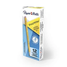 Paper Mate SharpWriter Mechanical Pencils, 0.7mm, HB #2, Yellow, 12 Count
