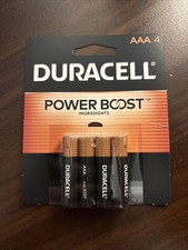 Duracell Coppertop AAA Batteries with Power Boost Ingredients, 4 Count Pack Trip