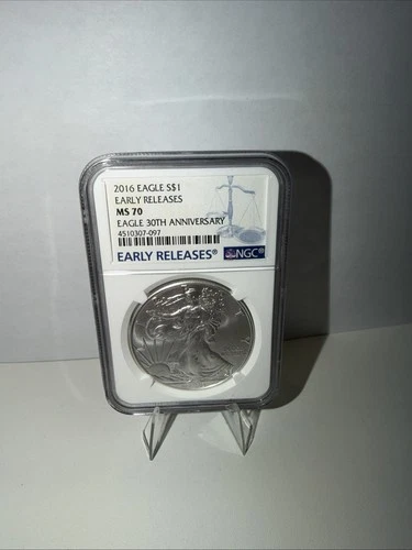 2016W American Silver Eagle NGC PF 70 EARLY RELEASES 30th Year Anniversary