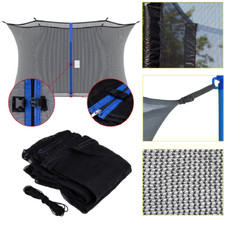 13/14/15' Trampoline Net 3 Arch/6 Pole Enclosure Netting Replacement Round Fence