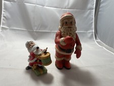 Vtg Santa Decorations H