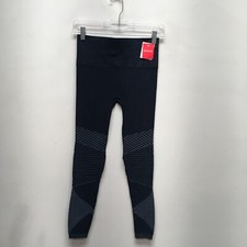 SPANX Womens Indigo Sky High Rise Skinny Look at Me Now Seamless Moto Leggings S
