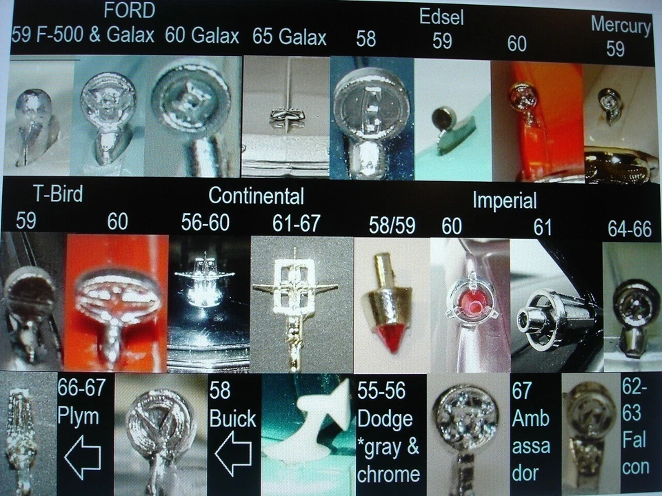 1955 PMC CHEVY REPRODUCTION SILVER GRAY FRONT BUMPER FOR TOY STORE FRICTIONS - Image 4 of 4