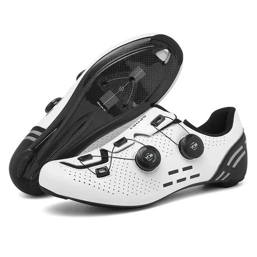 Road Bike Men's Speed Cycling Shoes Compatible SPD Self-locking Riding Sneakers - Picture 24 of 28