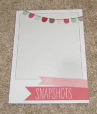 My Mind's Eye 4x6 Journal Card ~ cut & paste....Flair "Snapshots"