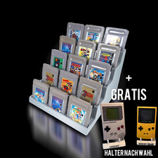 Spielehalter passend für Gameboy Spiele Ständer  Aufsteller Display GB GBC GBA