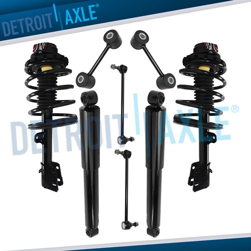 Chrysler Voyager Dodge Caravan Struts + Shocks + Sway Bars for Front