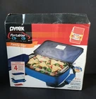 Vintage Pyrex Portables Way To Go 4 Piece 2 Qt Rectangle Baking Casserole Dish