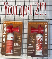 2 Dog Horns Air Horn Large - Training Tool and Attack Deterrant -Personal Safety