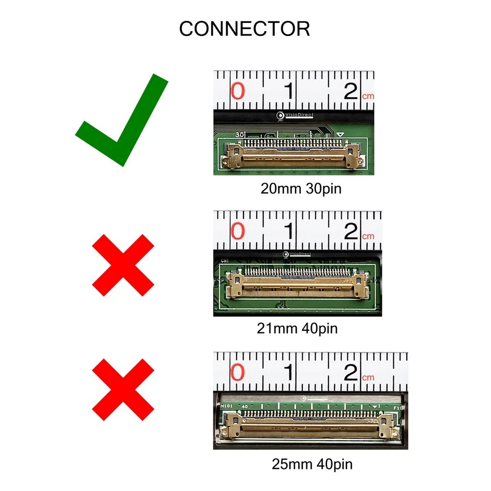 Dalle ecran 13,3" LED type B133HAN04.B 1920x1080 30pin 20mm sans fixations - Photo 3/3