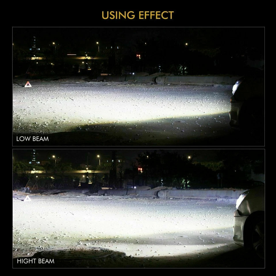 For Jeep Grand Cherokee 2011 2012 2013 LED Headlight High/Low + Fog Lights Bulbs - Image 2 of 4