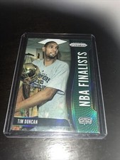Panini Prizm Green NBA Finalists Tim Duncan Base HOF Spurs 2020