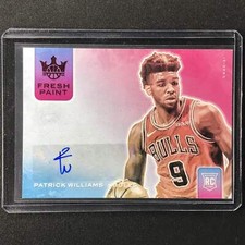 2020-21 Court Kings Patrick Williams Fresh Paint Rookie Auto Ruby 15/99