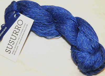 MATISSE Blue 100g 325yd Malabrigo SUSURRO Luxury SILK+LINEN+MERINO Sport/DK Yarn