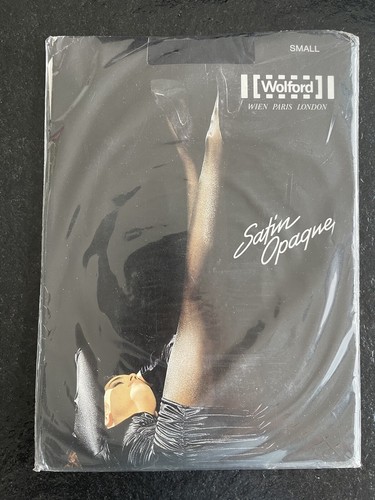 Collant Wolford Satin Opaque Admiral Noir Taille S - Neuf Avec Petits Défauts