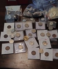 Estate lot Sale US Coins  SILVER GOLD, COINS, DIAMONDS- 10 PC