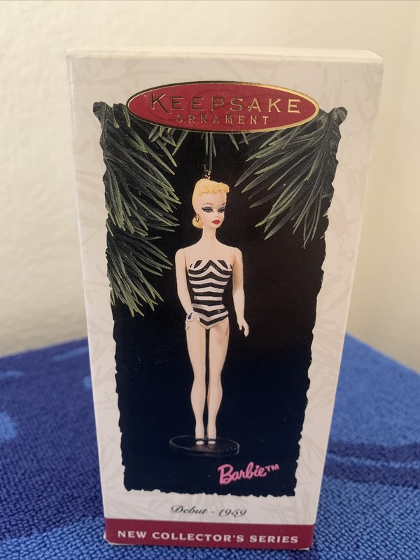 Barbie Doll Christmas Ornament Barbie Debut 1959 New Collectors Series #1 Xmas