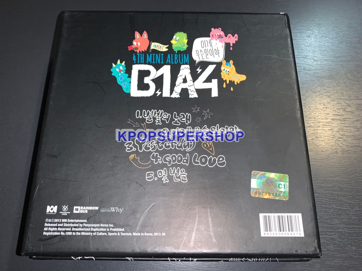 B1A4 4th Mini Album What's Going On CD Photobook Baro Stickers