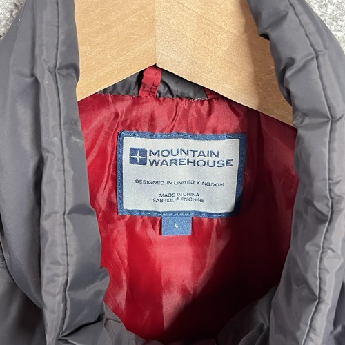 Mountain Warehouse Gilet Mens Large Red Grey Body Warmer Seasons Hiking - Picture 9 of 24