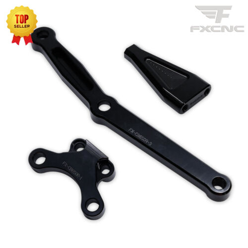 CNC Grey+Black Steering Damper Stabilizer Bracket Kit For CB650R 2018-23 2022 21 - Picture 12 of 20