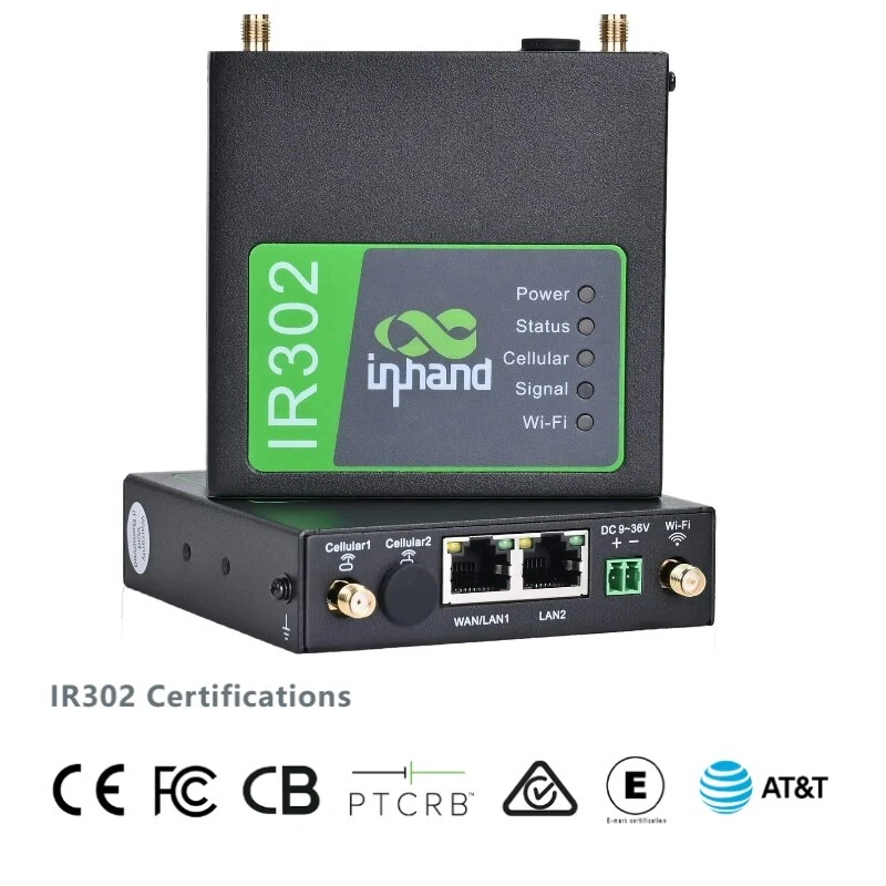 InHand Networks Industriale LTE 4G VPN Router CAT4 Wi-Fi Modem IO Porte Unlocked - Image 4 of 4