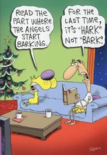 Angels Barking 12 Funny Boxed Christmas Cards by Nobleworks