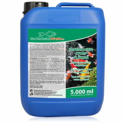 (6 /l) Gartenteich Algenvernichter Algen Stopp Teich Fadenalgen 5 Liter flüssig 