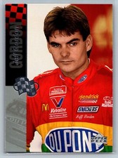 Jeff Gordon HENDRICK MOTORS 1995 Upper Deck (Silver Signature) NM #2 Nascar Card